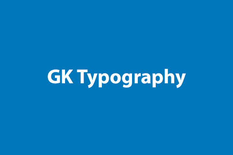 Joomla extension GK Typography