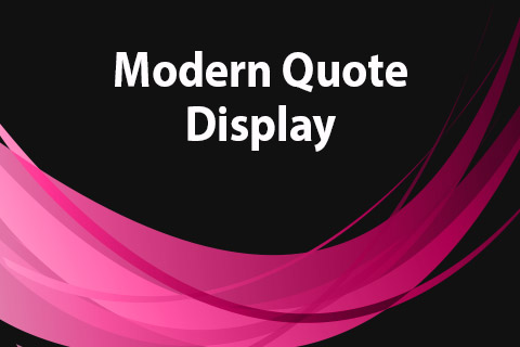 Joomla extension JoomClub Modern Quote Display
