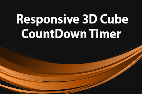 Joomla extension JoomClub Responsive 3D Cube CountDown Timer