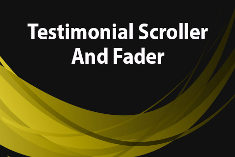 Joomla extension JoomClub Testimonial Scroller And Fader