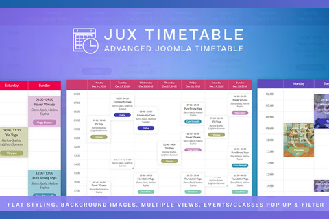 Joomla extension JUX Timetable