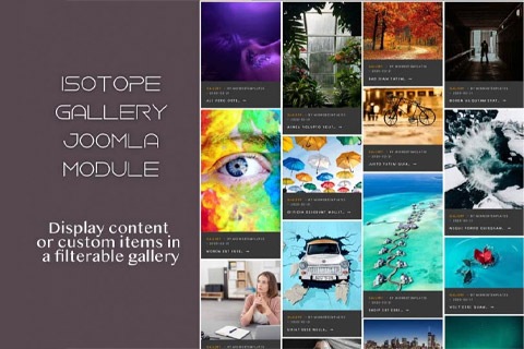 Joomla extension MX Isotope Gallery