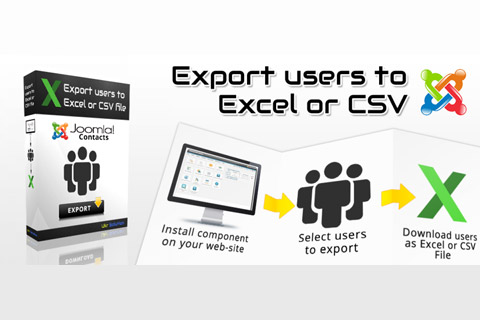 Joomla extension Export Users to Excel or CSV File