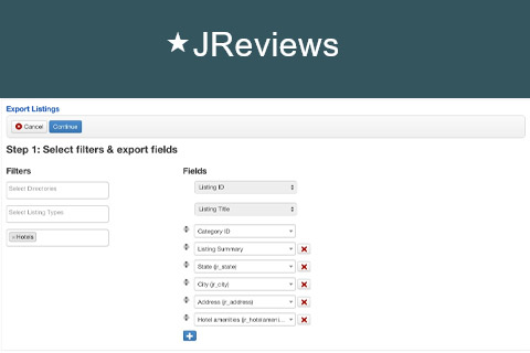 Joomla extension Import Add-on for JReviews