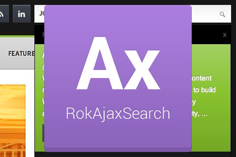 Joomla extension RokAjaxSearch