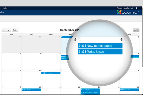 Joomla extension Shack Editorial Calendar Pro