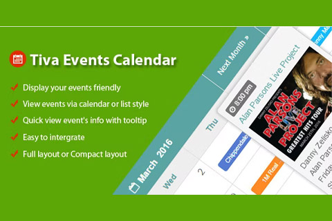 Joomla extension Tiva Events Calendar