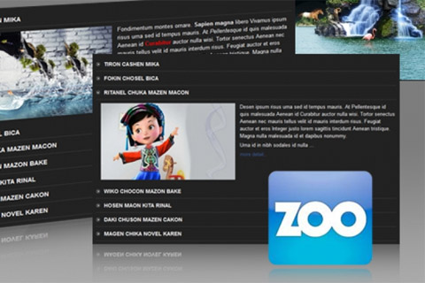 Joomla extension SJ Accordion for Zoo