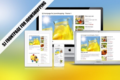 Joomla extension SJ Frontpage for JoomShopping