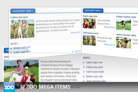 Joomla extension SJ Mega Items for Zoo