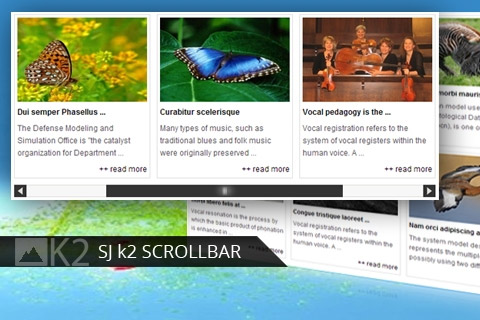 Joomla extension SJ Scrollbar for K2