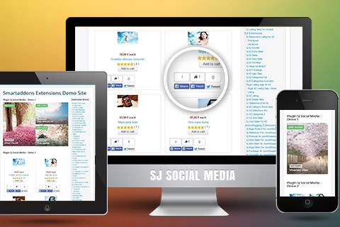 Joomla extension SJ Social Media