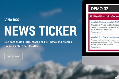 Joomla extension Vina RSS News Ticker