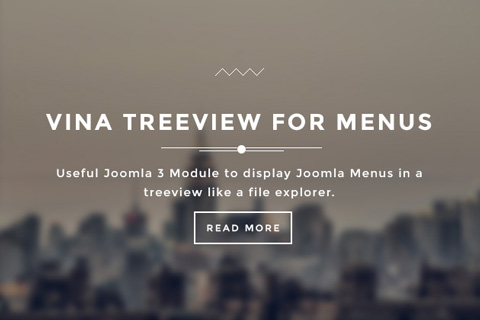 Joomla extension Vina Treeview for Menus