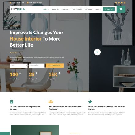 Themeforest Interia V Interior Design Template For