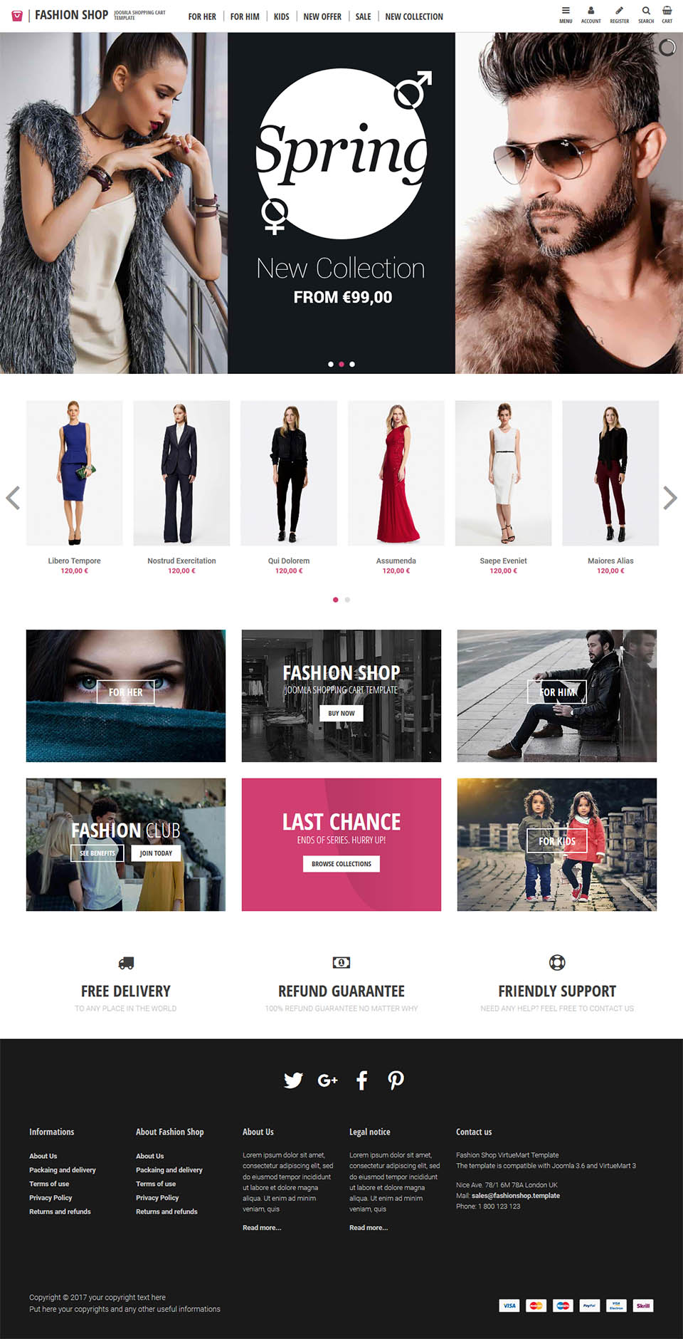 Joomla template EnergizeThemes Fashion Shop