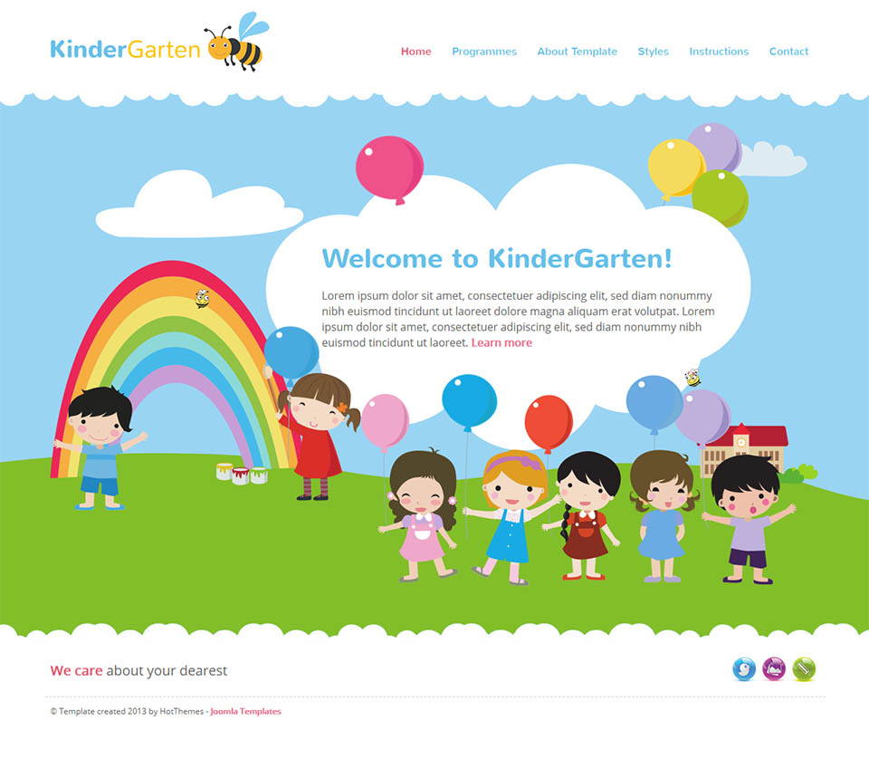 Joomla template HotThemes KinderGarten