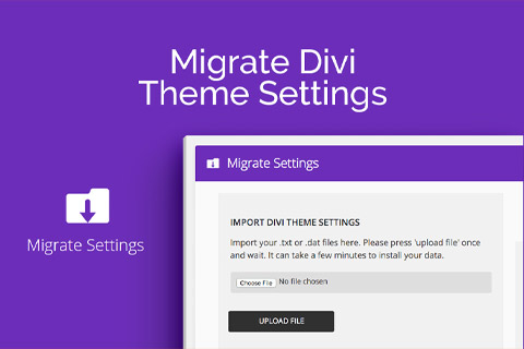 WordPress plugin AGS Migrate Divi Theme Settings