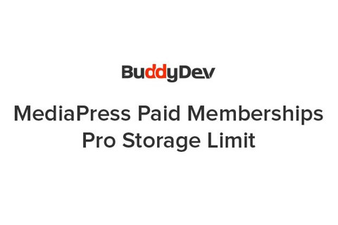 WordPress plugin MediaPress Paid Memberships Pro Storage Limit