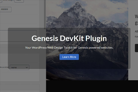 WordPress plugin Genesis DevKit