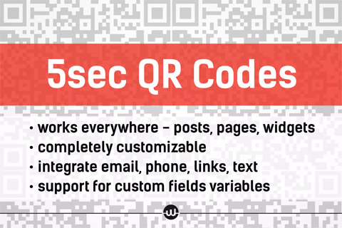 WordPress plugin CodeCanyon 5sec QR Codes