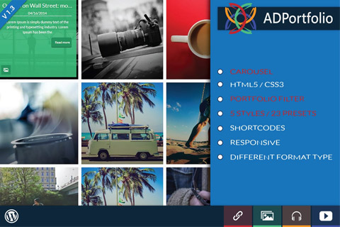 CodeCanyon AD Portfolio Filter and Carousel