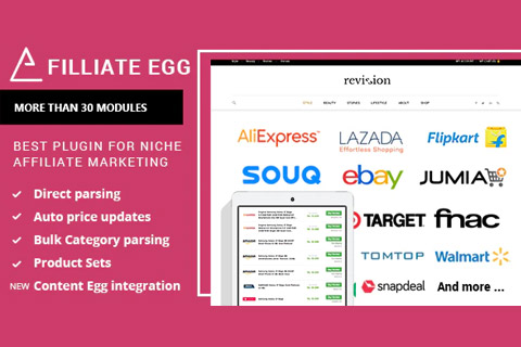 WordPress plugin CodeCanyon Affiliate Egg