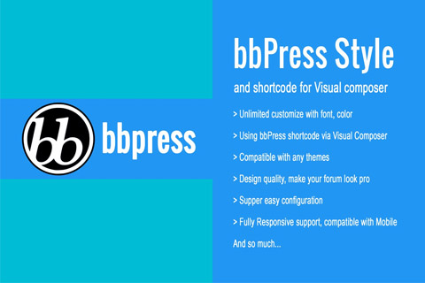 WordPress plugin CodeCanyon bbPress Style and Shortcode