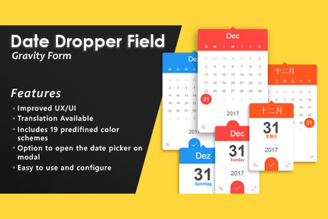 WordPress plugin CodeCanyon Date Dropper Field