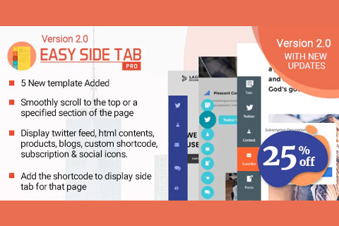 WordPress plugin CodeCanyon Easy Side Tab Pro