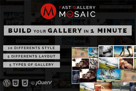 WordPress plugin CodeCanyon Fast Gallery Mosaic