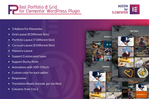 WordPress plugin CodeCanyon Fast Portfolio & Grid