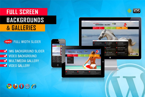 WordPress plugin CodeCanyon Image and Video FullScreen Background