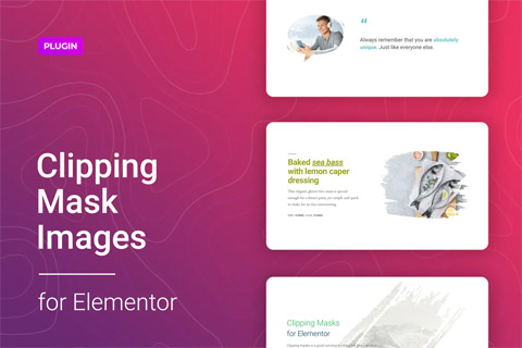 WordPress plugin CodeCanyon Image Clipping Mask for Elementor