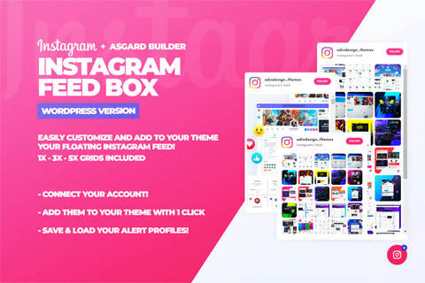 WordPress plugin CodeCanyon Instagram Feed Box