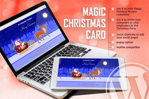 WordPress plugin CodeCanyon Magic Christmas Card With Animation