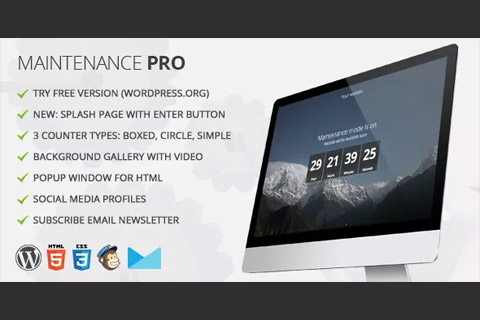 WordPress plugin CodeCanyon Maintenance Pro