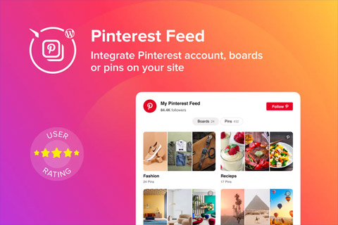 WordPress plugin CodeCanyon Pinterest Feed