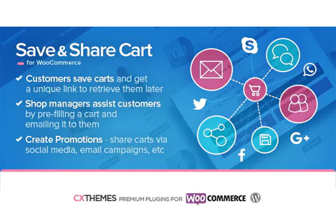 WordPress plugin CodeCanyon Save & Share Cart for WooCommerce