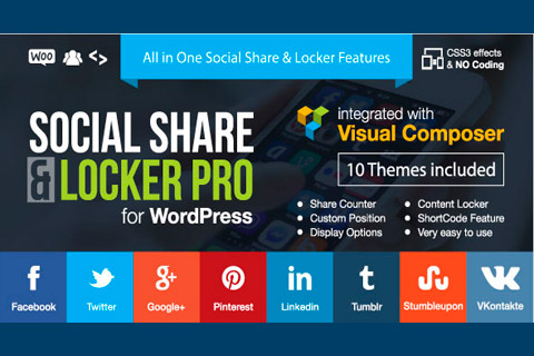 WordPress plugin CodeCanyon Social Share & Locker Pro