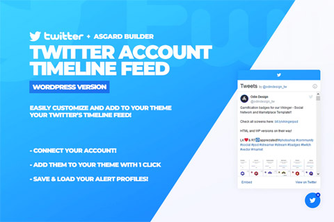 WordPress plugin CodeCanyon Twitter Timeline Feed