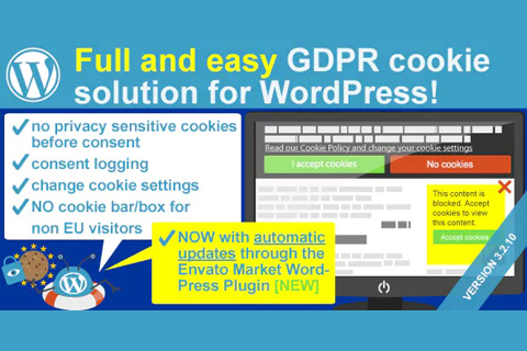 WordPress plugin CodeCanyon WeePie Cookie Allow