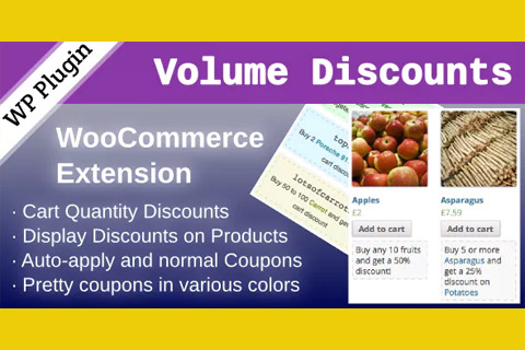 WordPress plugin CodeCanyon WooCommerce Volume Discount Coupons