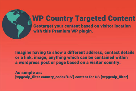 WordPress plugin CodeCanyon WP Country Targeted Content