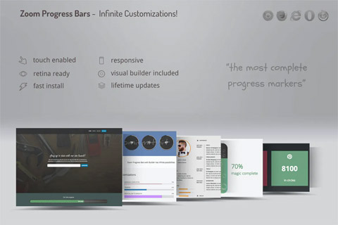 WordPress plugin CodeCanyon Zoom Progress Bars