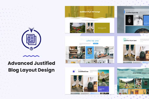 WordPress plugin CodeCanyon Advanced Justified Blog Layout Design