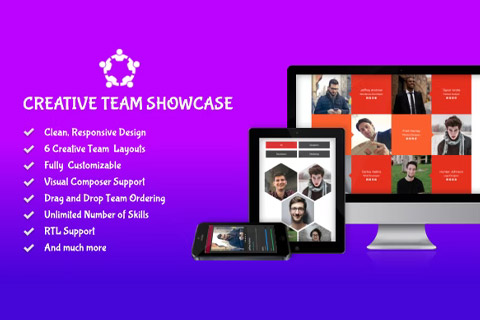 WordPress plugin CodeCanyon Creative Team Showcase