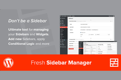 WordPress plugin CodeCanyon Custom Sidebar Manager