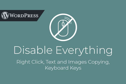 WordPress plugin CodeCanyon Disable Everything- WordPress Plugin