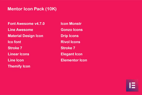 WordPress plugin CodeCanyon Mentor Icon Pack